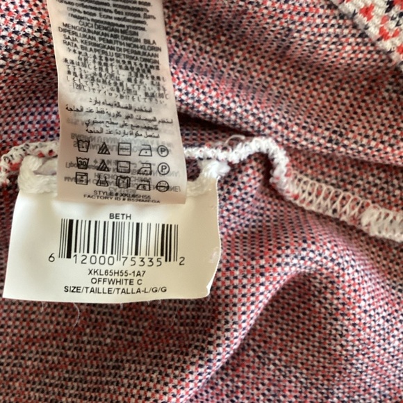 BCBGMaxAzria Long Sleeve Zigzag Dress - Cream and Brown - Picture 5 of 8